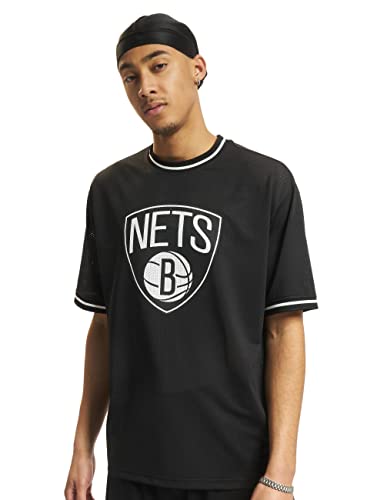 New Era NBA Brooklyn Nets Mesh Team Logo T-Shirt Herren schwarz/weiß, M von New Era