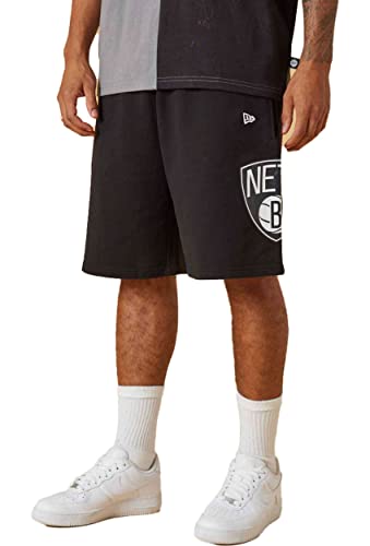 New Era - NBA Brooklyn Nets Washed Pack Team Logo Shorts Farbe Schwarz, Größe XL von New Era