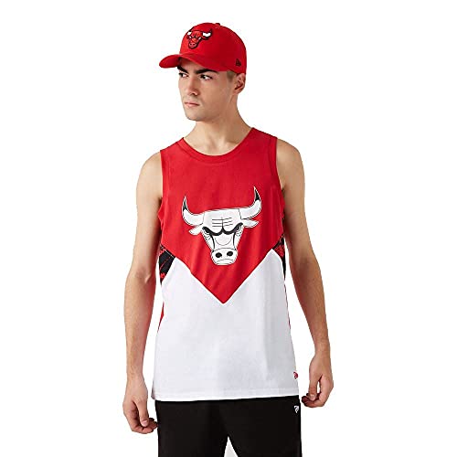 New Era NBA Chicago Bulls Oil Slick Tanktop Herren weiß/rot, M von New Era