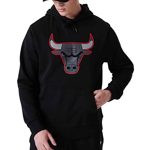 New Era - NBA Chicago Bulls Outline Logo Hoodie Farbe Schwarz, Größe M von New Era