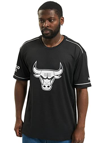 New Era NBA Chicago Bulls Oversized T-Shirt Herren schwarz/weiß, L von New Era