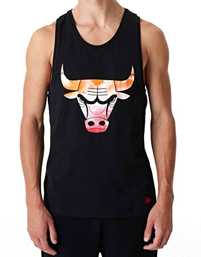 New Era - NBA Chicago Bulls Sky Print Tank Top Farbe Schwarz, Größe M von New Era