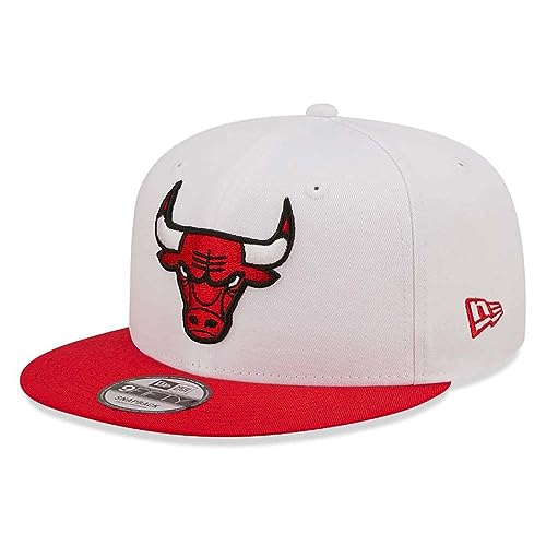 New Era - NBA Chicago Bulls White Crown Team 9Fifty Snapback Cap Farbe Weiß, Größe S-M von New Era