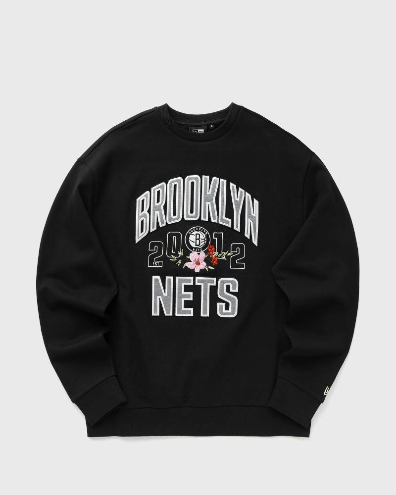 New Era NBA FLORAL OS CREW BROOKLYN NETS men Sweatshirts|Team Sweats black in Größe:XXL von New Era