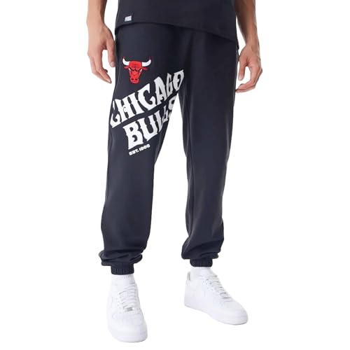 New Era NBA Graphic Chicago Bulls Hose Herren Jogginghose schwarz, S von New Era