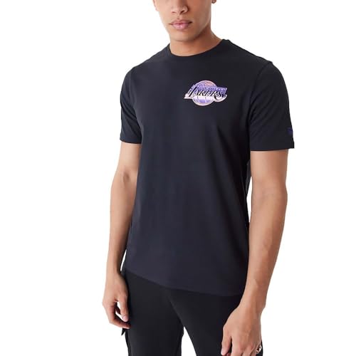 New Era NBA Holographic LA Lakers T-Shirt Herren Shirt Black lila, L von New Era