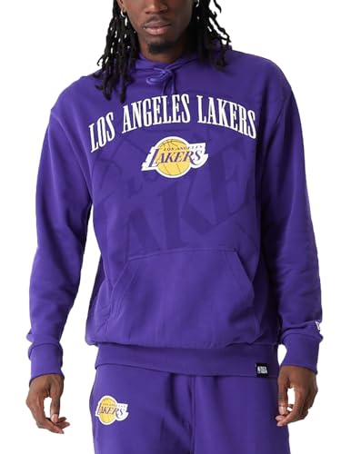 New Era NBA LA Lakers Hoodie Herren Kapuzenpullover lila M von New Era