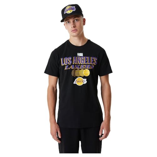 New Era NBA Los Angeles Lakers Graphic T-Shirt Herren schwarz, XL von New Era