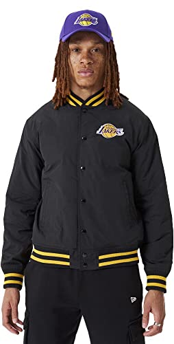 New Era - NBA Los Angeles Lakers Script Bomber Jacke Farbe Schwarz, Größe 3XL von New Era