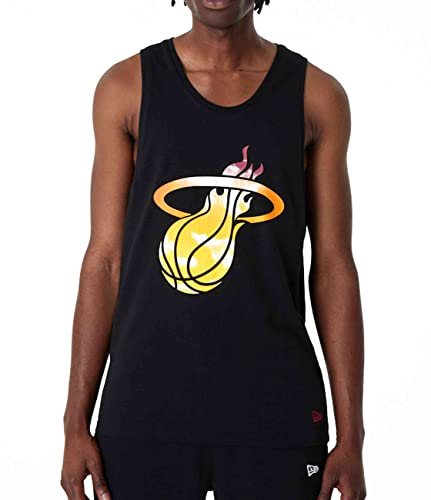 New Era - NBA Miami Heat Sky Print Tank Top Farbe Schwarz, Größe XL von New Era