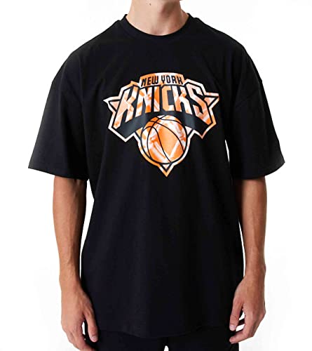 New Era NBA New York Knicks Infill Logo T-Shirt Herren schwarz/orange, M von New Era