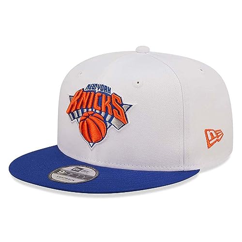 New Era - NBA New York Knicks White Crown Team 9Fifty Snapback Cap Farbe Weiß, Größe S-M von New Era