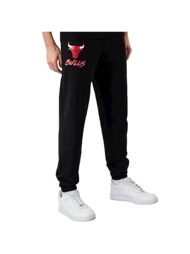 New Era NBA Team Chicago Bulls Logo Jogger 60284784, Mens Trousers, Black, L EU von New Era
