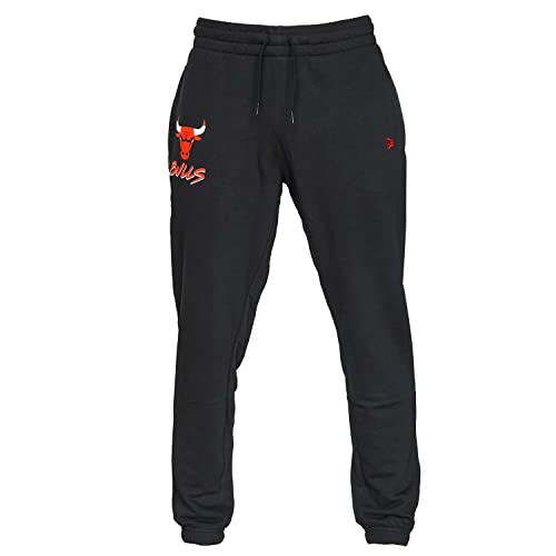 New Era NBA Team Chicago Bulls Logo Jogger 60284784, Mens Trousers, Black, L EU von New Era