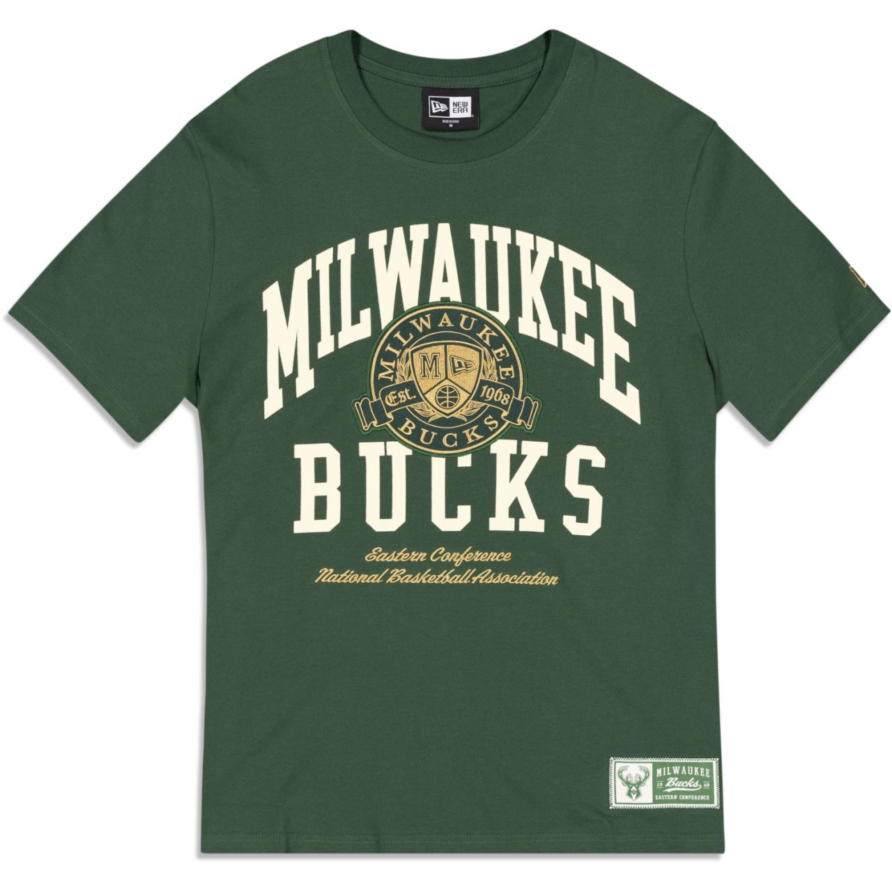 New Era NBA Shirt - LETTERMAN Milwaukee Bucks von New Era