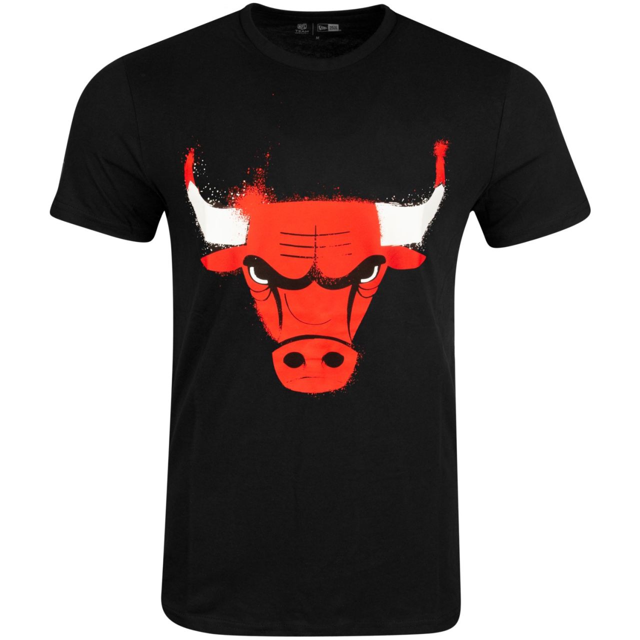 New Era NBA Shirt - SPRAY Chicago Bulls schwarz von New Era