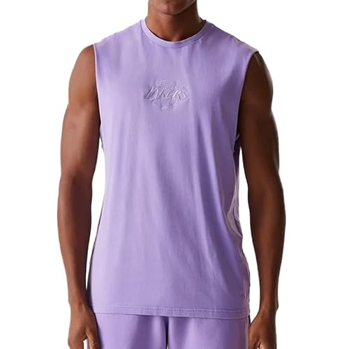 New Era NBA Washed Tanktop Los Angeles Lakers Purple (DE/NL/SE/PL, Alphanumerisch, L, Regular, Regular, Lila) von New Era