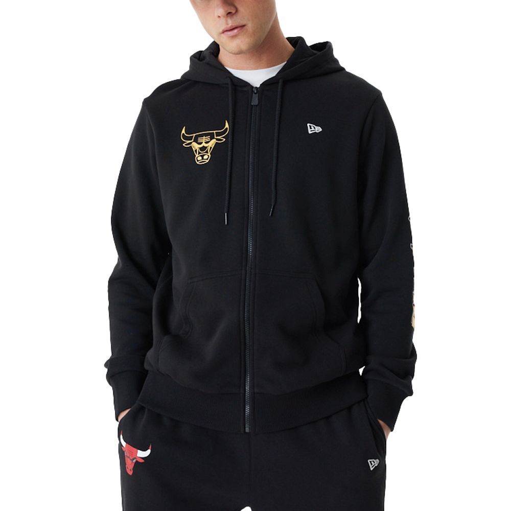 New Era NBA Zip Hoody - METALLIC Chicago Bulls von New Era