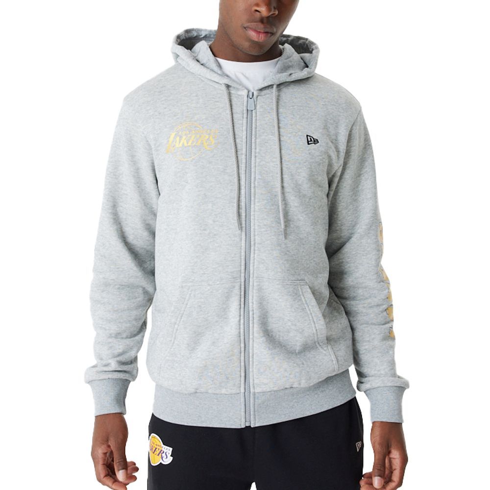 New Era NBA Zip Hoody - METALLIC Los Angeles Lakers von New Era