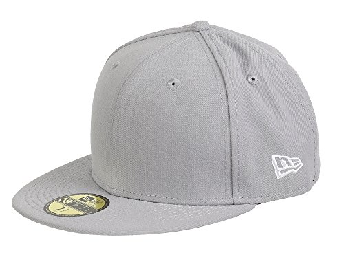 New Era - 59fifty Basecap - Blank - Grey - 7 3/8-59cm (L) von New Era