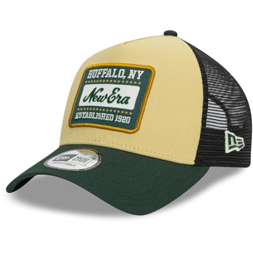 New Era A-Frame Mesh Trucker Cap - Brand Patch beige von New Era