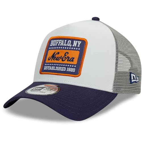 New Era A-Frame Mesh Trucker Cap - Brand Patch weiß von New Era