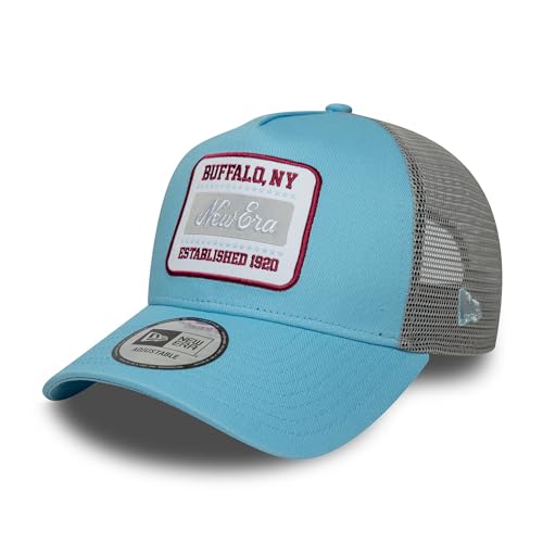 New Era A-Frame Trucker Cap Patch Buffalo Pastel Blue von New Era