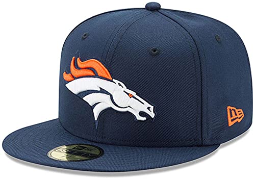 New Era NFL 59FIFTY Team Color Authentic Collection Fitted On Field Game Cap Hat, Denver Broncos Navy, 57 EU von New Era