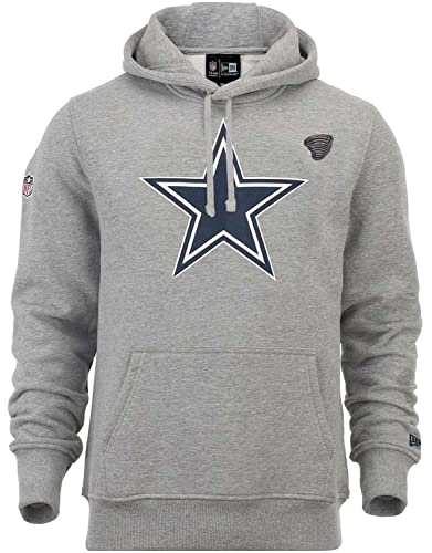 New Era NFL Dallas Cowboys Hoody American Football Pullover grau Kapuze Team Logo mit CapSpin Pin - L von New Era