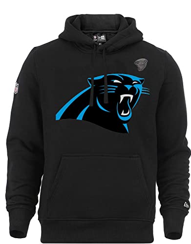 New Era NFL Hoody großes Teamlogo Carolina Panthers Kapuze Sweater American Football schwarz mit CapSpin Pin - XL von New Era