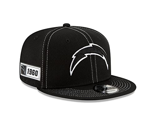 New Era NFL LOS ANGELES CHARGERS Authentic 2019 Sideline 9FIFTY Snapback Road Black Game Cap von New Era