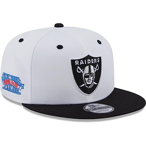 New Era - NFL Las Vegas Raiders White Crown Patch 9Fifty Snapback Cap Farbe Weiß, Größe M-L von New Era