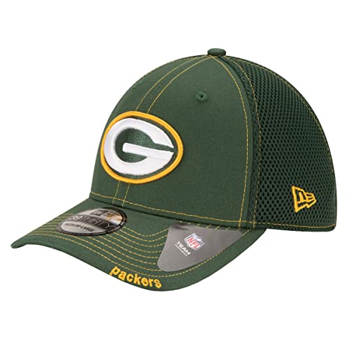 New Era NFL Neo 39Thirty Stretch Flex Fit Hat Cap, Green Bay Packers Green, M-L von New Era