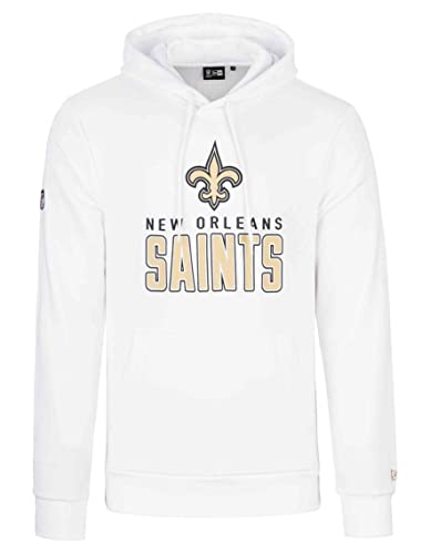 New Era - NFL New Orleans Saints Team Logo and Name Hoodie Farbe Weiß, Größe 3XL von New Era