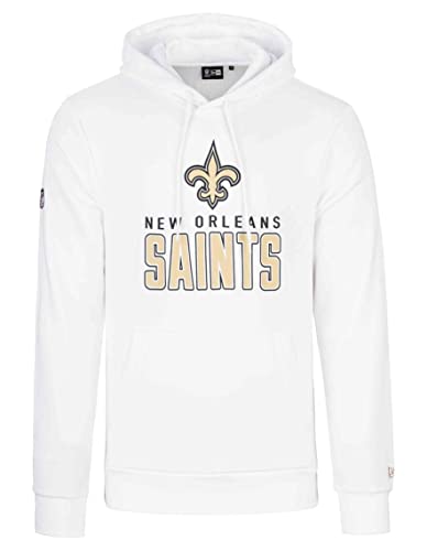 New Era - NFL New Orleans Saints Team Logo and Name Hoodie Farbe Weiß, Größe L von New Era