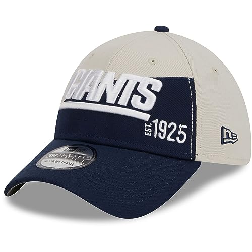 New Era - NFL New York Giants 2023 Sideline Historic 39Thirty Stretch Cap Farbe Blau-Grau, Größe S-M von New Era