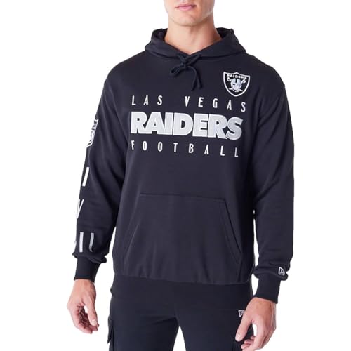 New Era NFL Patch Las Vegas Raiders Hoodie Herren Kapuzenpullover schwarz XL von New Era
