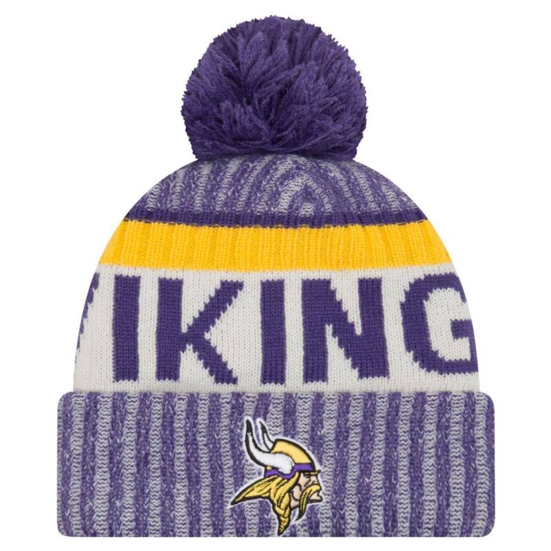 New Era NFL SIDELINE Bobble Winter Mütze - Minnesota Vikings von New Era