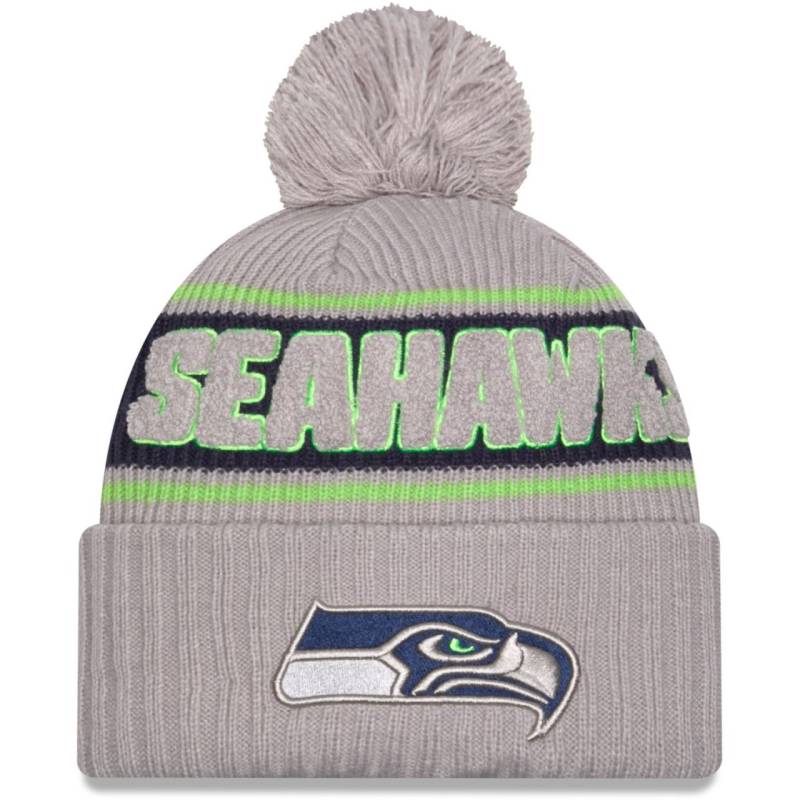 New Era NFL SIDELINE Winter Mütze Seattle Seahawks grau von New Era