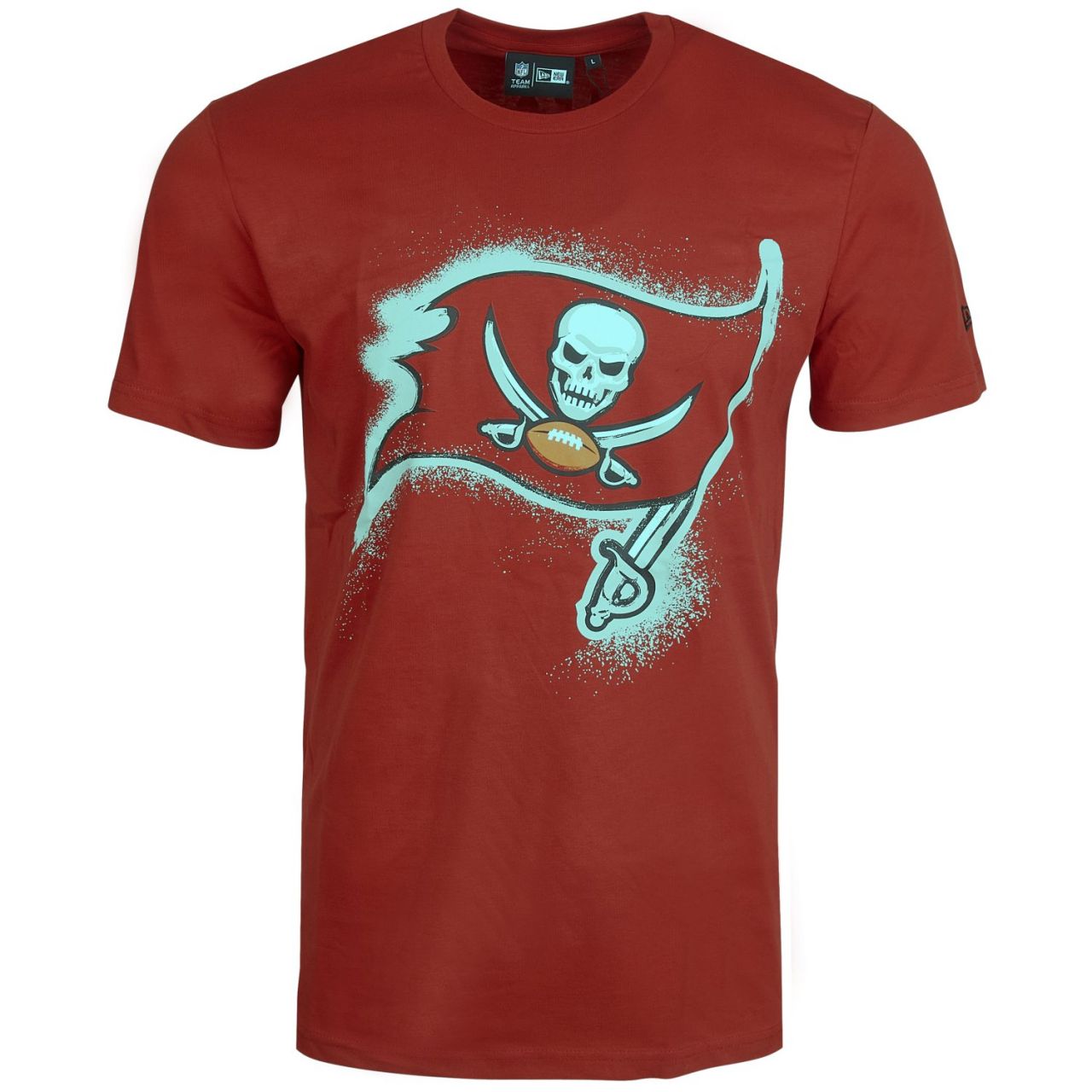 New Era NFL Shirt - SPRAY Tampa Bay Buccaneers rot von New Era
