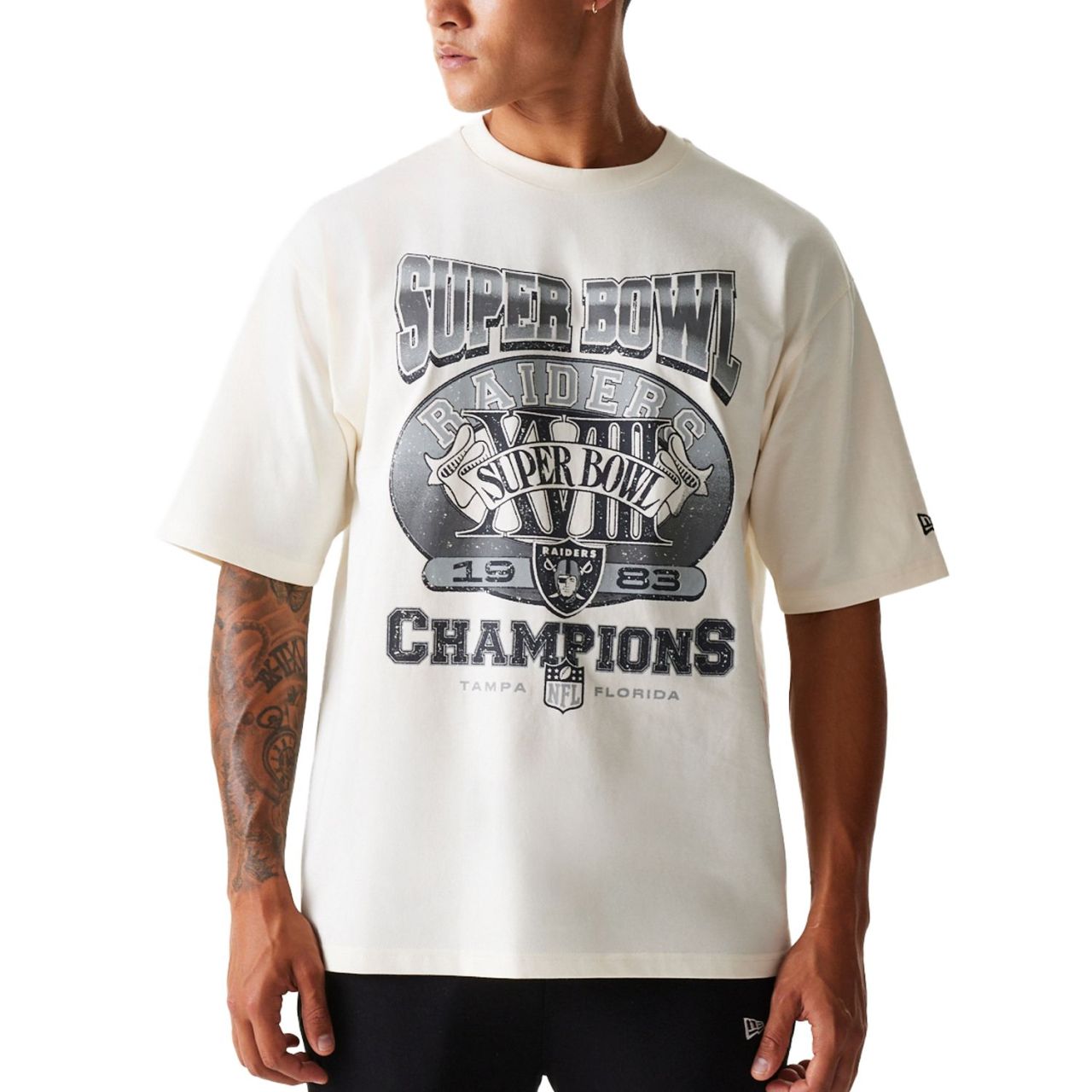 New Era NFL Shirt - SUPERBOWL Las Vegas Raiders offwhite von New Era