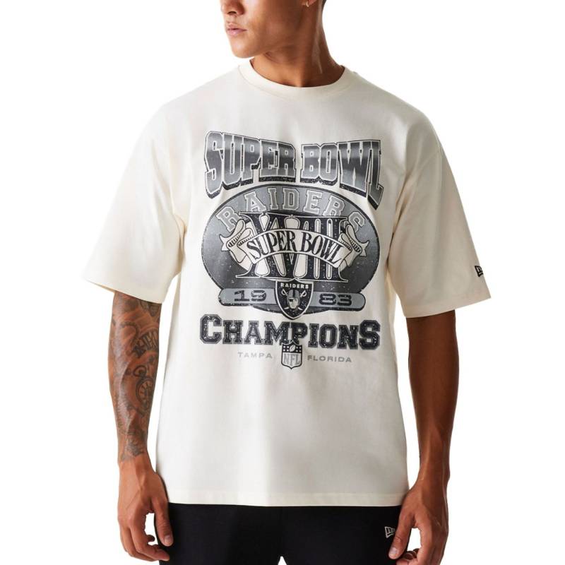 New Era NFL Shirt - SUPERBOWL Las Vegas Raiders offwhite von New Era
