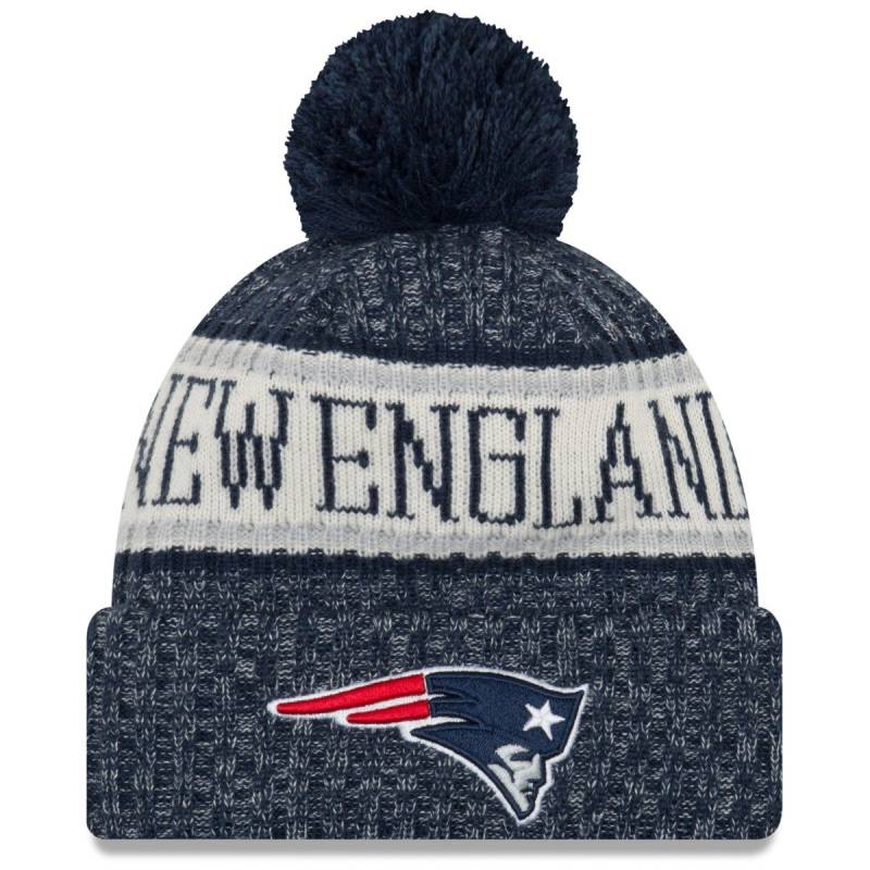 New Era NFL Sideline 2018 Bobble Mütze New England Patriots von New Era