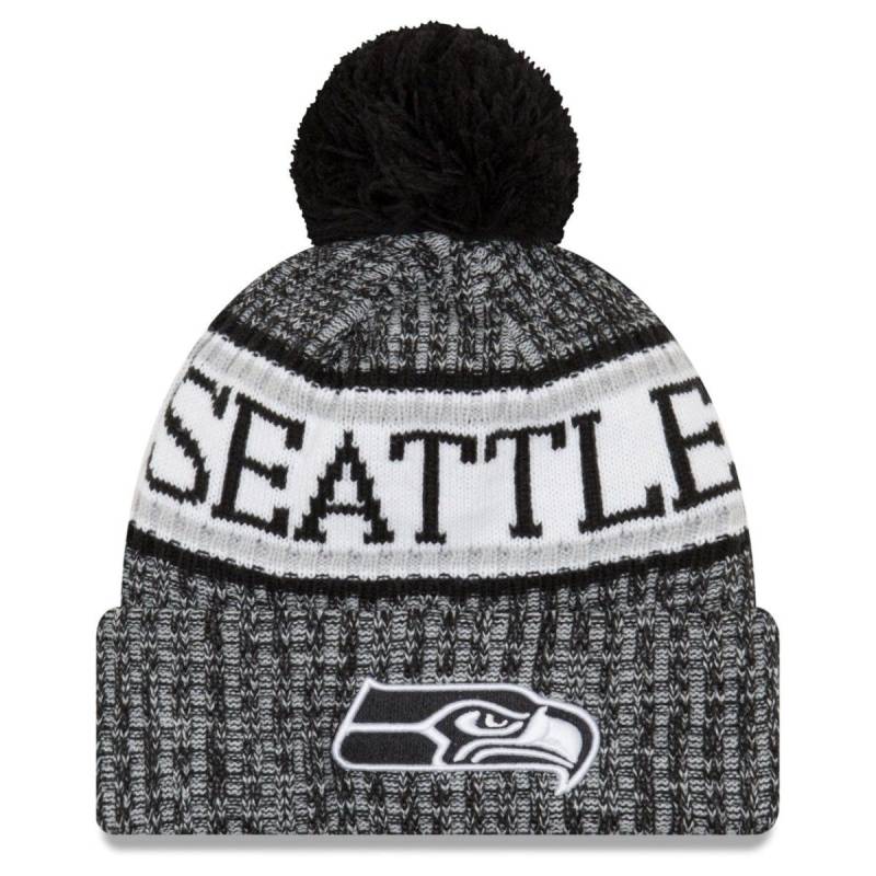 New Era NFL Sideline 2018 Bobble Mütze Seattle Seahawks von New Era