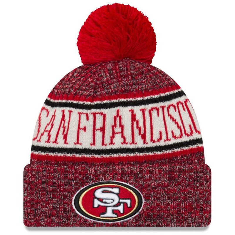 New Era NFL Sideline Bobble Winter Mütze San Francisco 49ers von New Era
