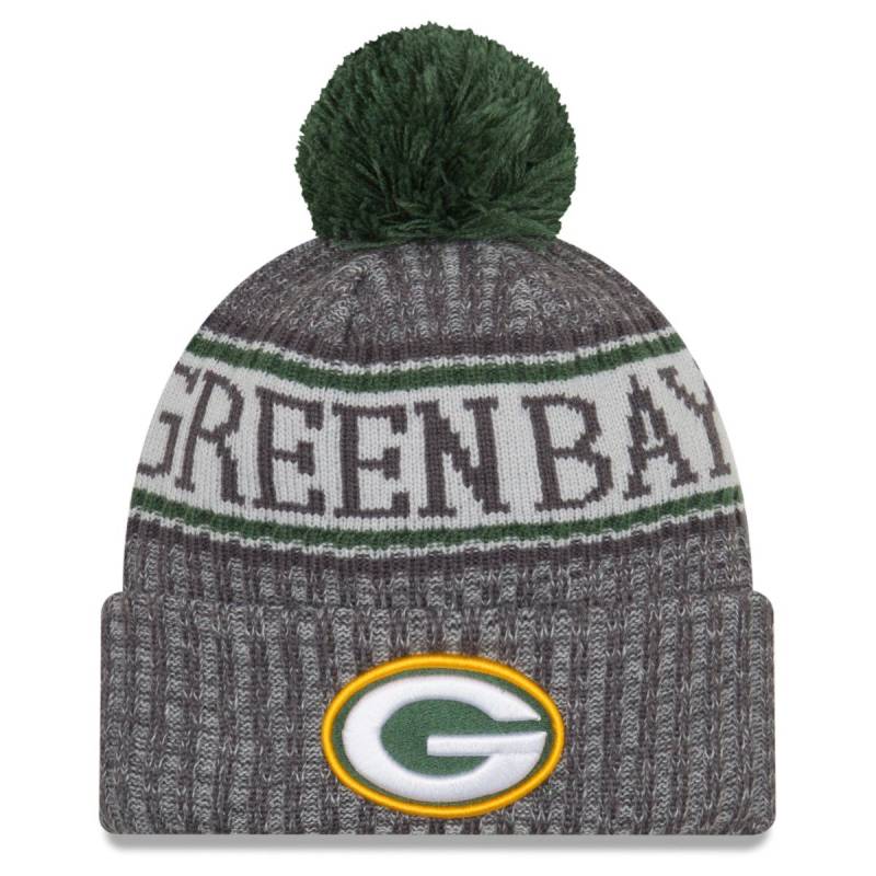 New Era NFL Sideline Graphite Mütze - Green Bay Packers von New Era