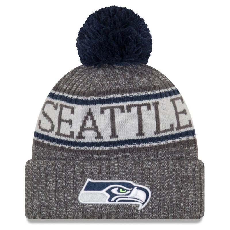 New Era NFL Sideline Graphite Mütze - Seattle Seahawks von New Era