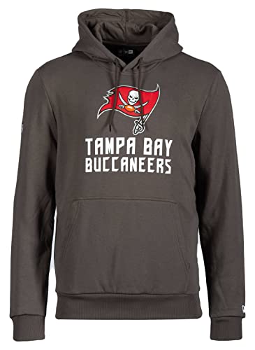 New Era - NFL Tampa Bay Buccaneers Team Logo and Name Hoodie Farbe Dunkelgrau, Größe S von New Era