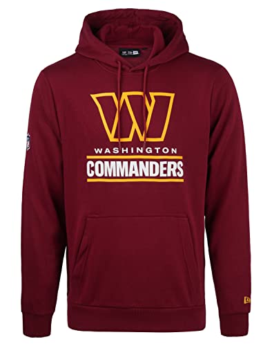 New Era - NFL Washington Commanders Team Logo and Name Hoodie Farbe Weinrot, Größe 3XL von New Era