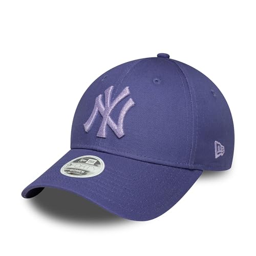 New Era NY Fanaccessoire Cap Kappe Hut Frau Mädchen New York Yankees Metallic Logo verstellbar lila - One-Size von New Era